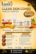 Lass Beauty Combo with turmeric soap, serum, anti-blemish face cream and face mask